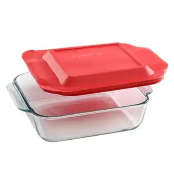 Pinturerías Rex Fuente vidrio templado pyrex basics con tapa cuadrada 1,9 l oferta