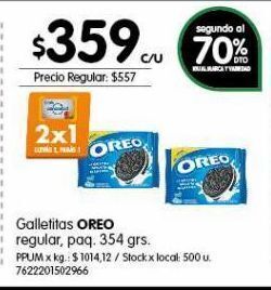 Jumbo Galletas oreo 118g oferta