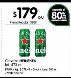 Jumbo Cerveza heineken 473cc oferta