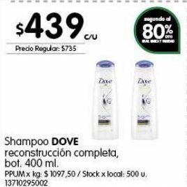 Jumbo Shampoo dove 400ml oferta