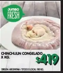 Jumbo Chinchulin congelado cimmino kg oferta