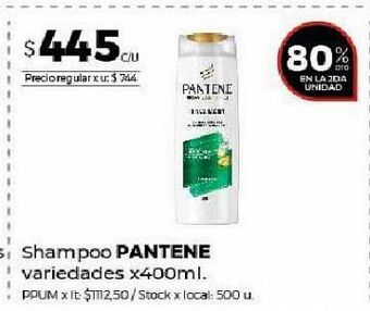 Disco Shampoo pantene 400ml oferta