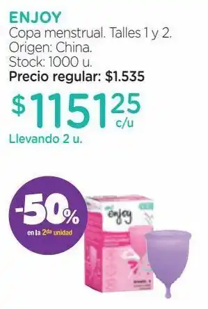 Farmacity Copa menstrual. oferta