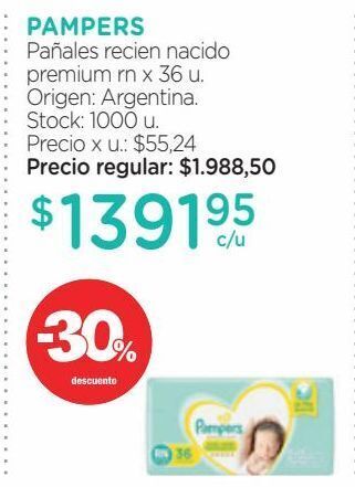 Farmacity Pañales recien nacido premium rn x 36 u. oferta