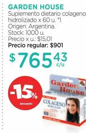 Farmacity Suplemento dietario colageno hidrolizado x 60 u. oferta