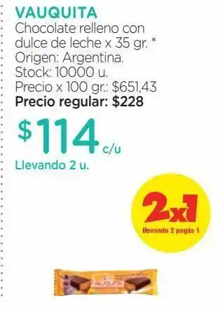 Farmacity Chocolate relleno con dulce de leche x 35 gr. oferta