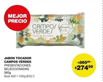 Atomo Conviene Jabon Tocador Campos Verdes oferta