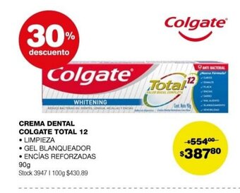 Atomo Conviene Crema Dental Colgate Total 12 oferta