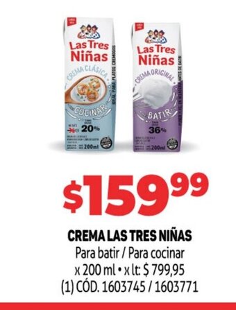 Makro Crema Las Tres Niñas oferta