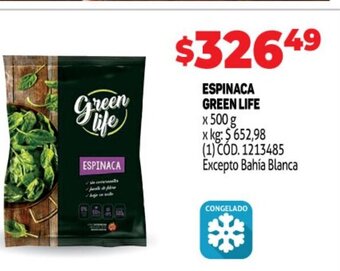 Makro Espinaca Green Life oferta