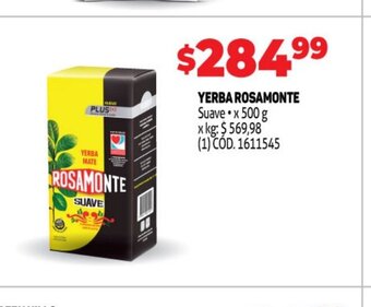 Makro Yerba Rosamonte oferta
