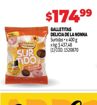 Makro Galletitas Delicia de La Nonna oferta