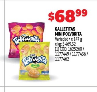 Makro Galletitas Mini Polvorita oferta