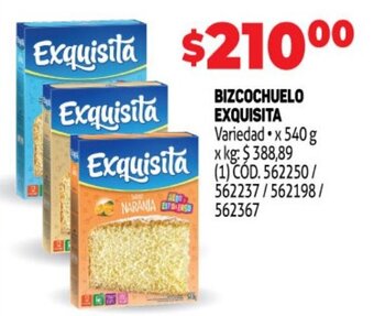 Makro Bizcochuelo Exquisita oferta