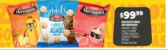 Makro Snacks de arroz Dos Hermanos oferta