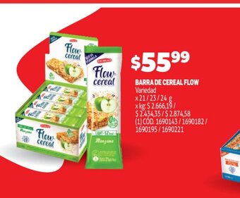 Makro Barra de Cereal Flow oferta