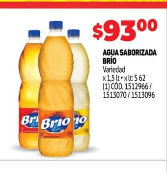 Makro Agua saborizada Brio oferta