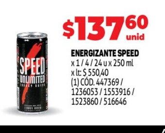 Makro Energizante Speed oferta
