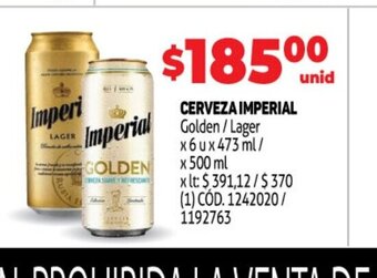 Makro Cerveza Imperial oferta