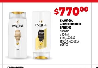 Makro Shampoo/Acondicionador Pantene oferta