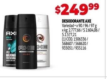 Desodorante Axe
