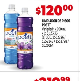 Makro Limpiador de Pisos Poett oferta