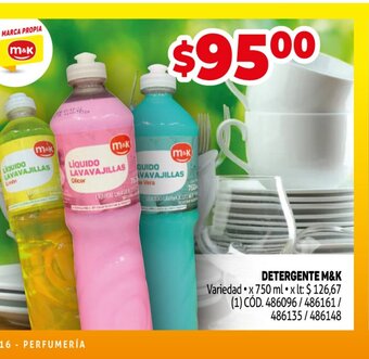 Makro Detergente M&K oferta