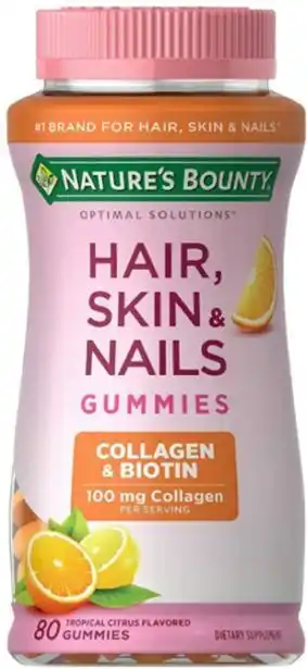 Hair skin & nails + colageno + biotina x 80 gomitas