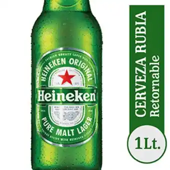 El Abastecedor Heineken cerveza retornable 1lt oferta