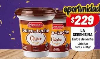 Almacor La serenisima dulce de leche clásico pote oferta