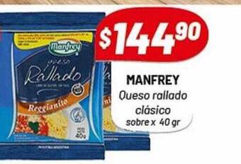 Almacor Manfrey queso rallado clásico sobre oferta