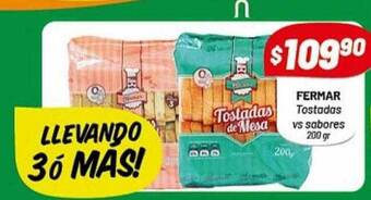 Almacor Fermar tostadas vs sabores oferta