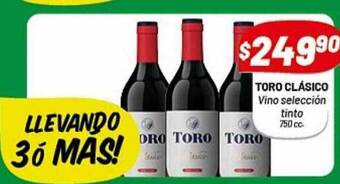Almacor Toro clásico vino selección tinto 750 cc oferta