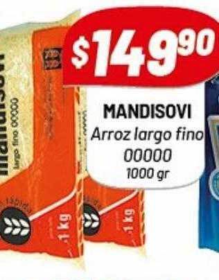 Almacor Mandisovi arroz largo fino oferta