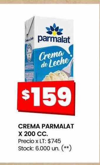 Changomas Crema parmalat x 200 cc oferta