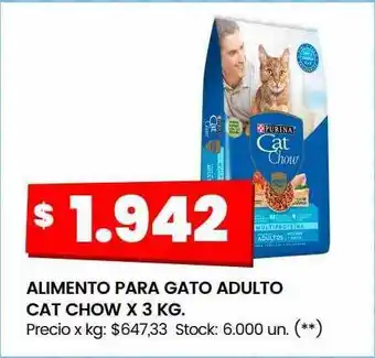 Changomas Alimento para gato adulto cat chow oferta