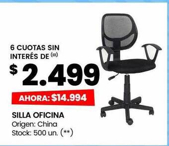 Changomas Silla oficina oferta