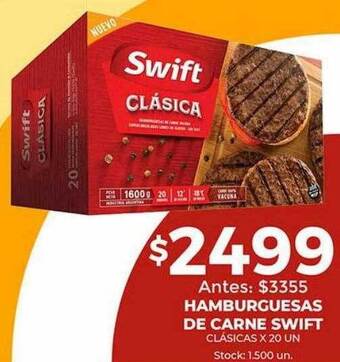 Super MAMI Hamburguesas de carne swift oferta