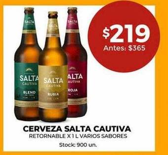 Super MAMI Cerveza salta cautiva oferta