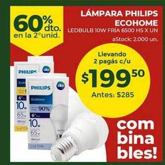 Super MAMI Lámpara philips ecohome oferta