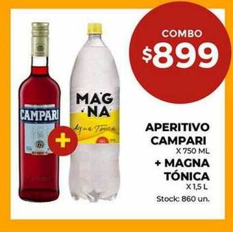 Aperitivo campari + magna tónica