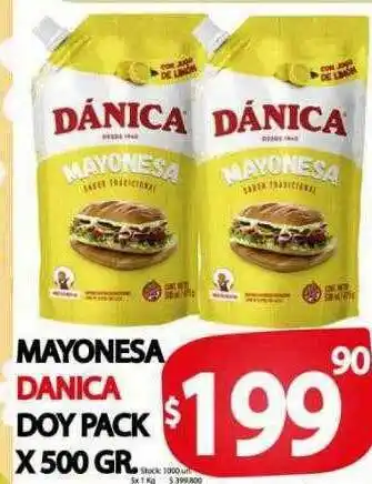 Supermercados Becerra Mayonesa danica doy pack oferta