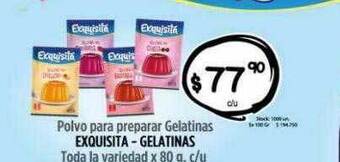 Supermercados Caracol Polvo para preparar gelatinas exquisita - gelatinas oferta