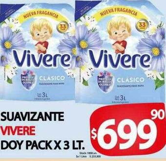 Supermercados Caracol Suavizante vivere doy pack oferta