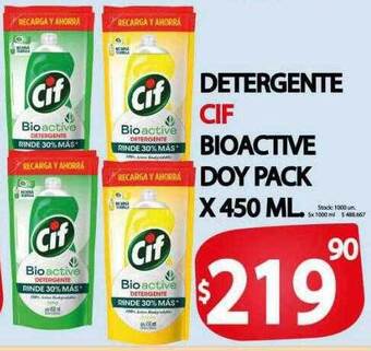 Supermercados Caracol Detergente cif bioactive doy pack oferta