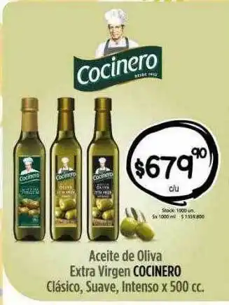 Supermercados Caracol Aceite de oliva extra virgen cocinero oferta