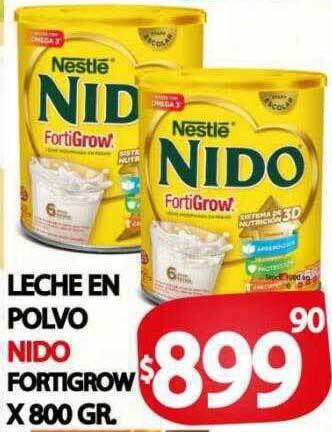 Supermercados Becerra Leche en polvo nido fortigrow oferta