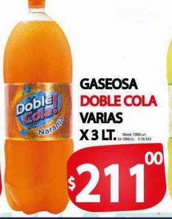 Gaseosa doble cola varias