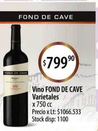 Supermercados Becerra Vino fond de cave varietales oferta
