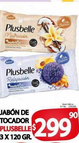 Supermercados Becerra Jabón de tocador plusbelle oferta